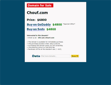 Tablet Screenshot of chouf.com